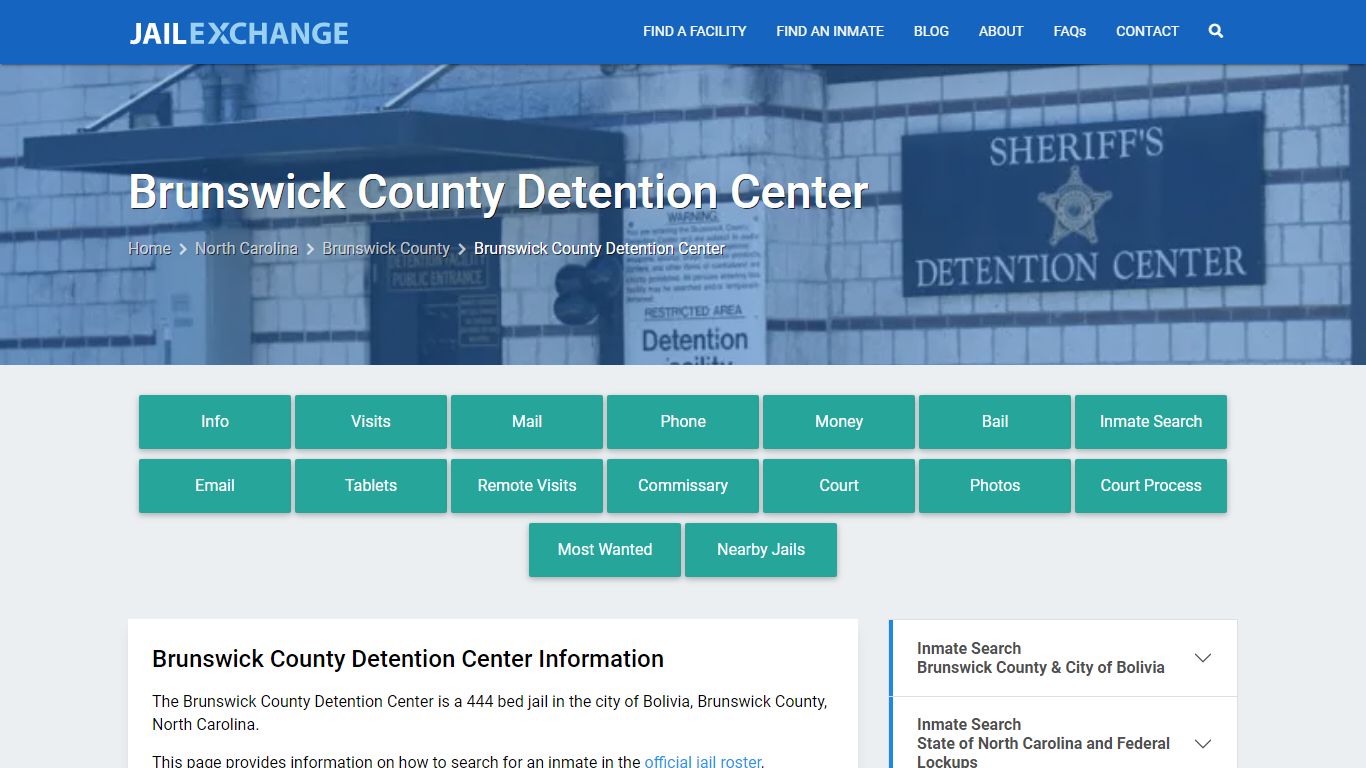 Brunswick County Jail, NC - Jail Exchange